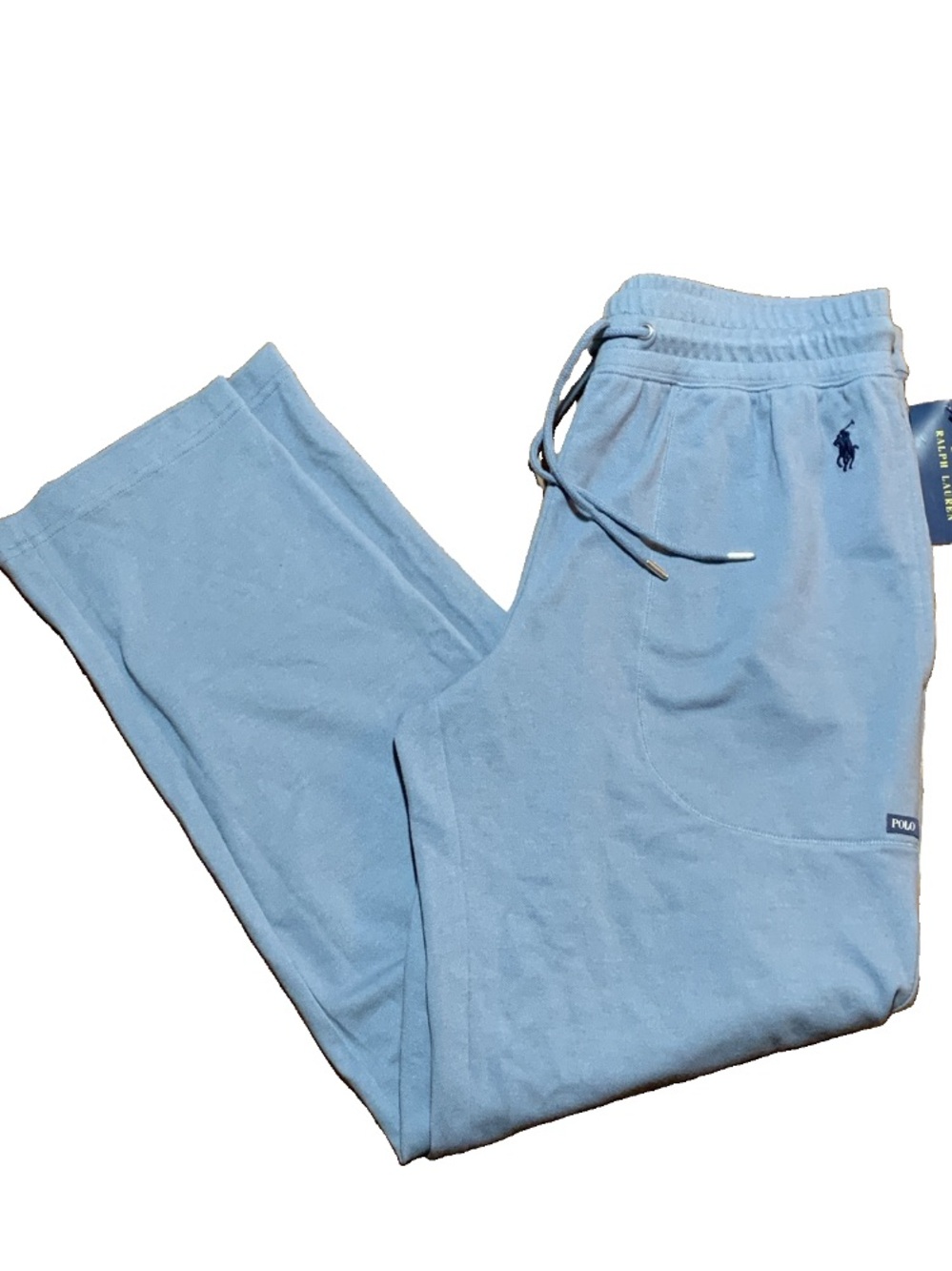 Polo Ralph Lauren Luxury Knit Pajama Lounge Pants Blue Men’s M NWT